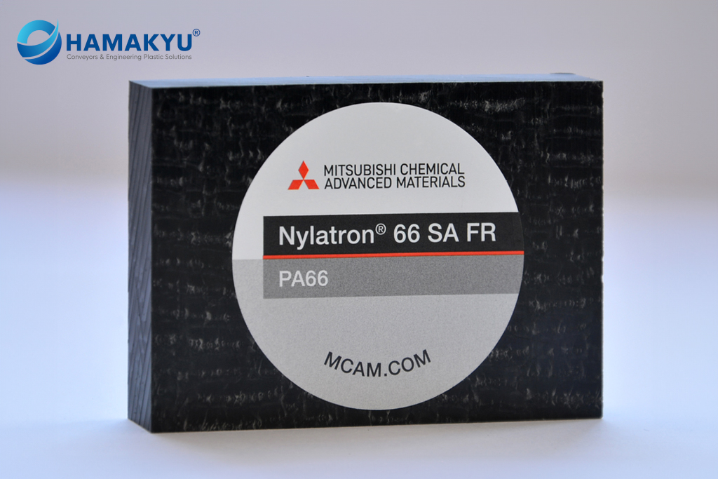 [132014450] Nylatron® 66 SA FR PA66 Black Plate, Size: 8x610x1000mm, Origin: MCAM/Belgium (Sheet, To Order Size, 8x610x1000mm)